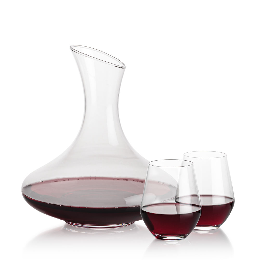 Innisfil Carafe & Reina Stemless Wine 1