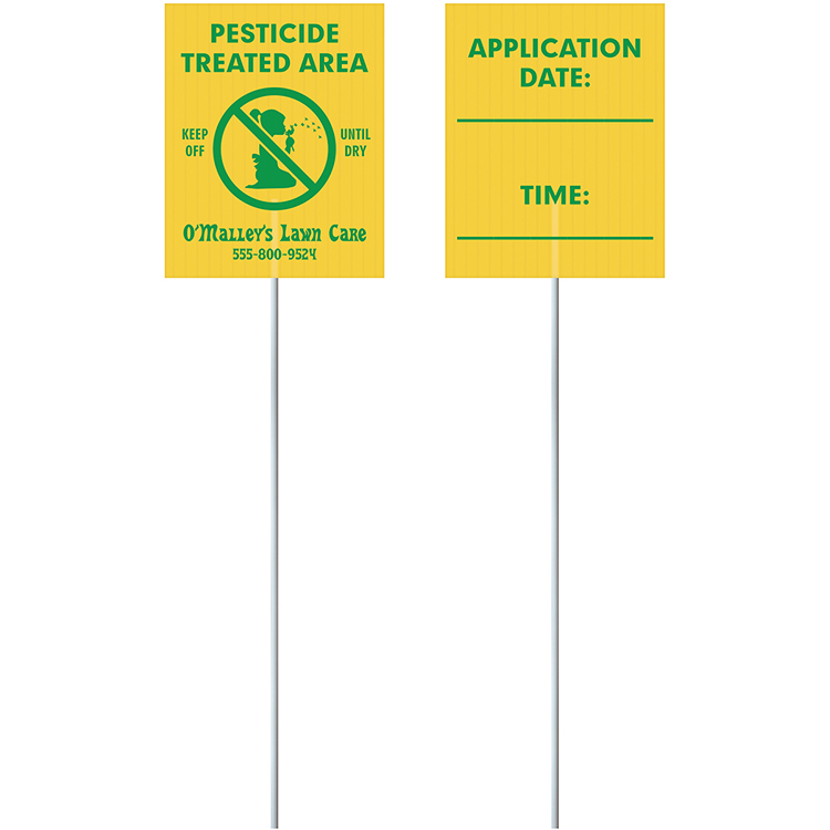 5" x 4" Corrugated Value Posting Signs - Two Sided Print 4