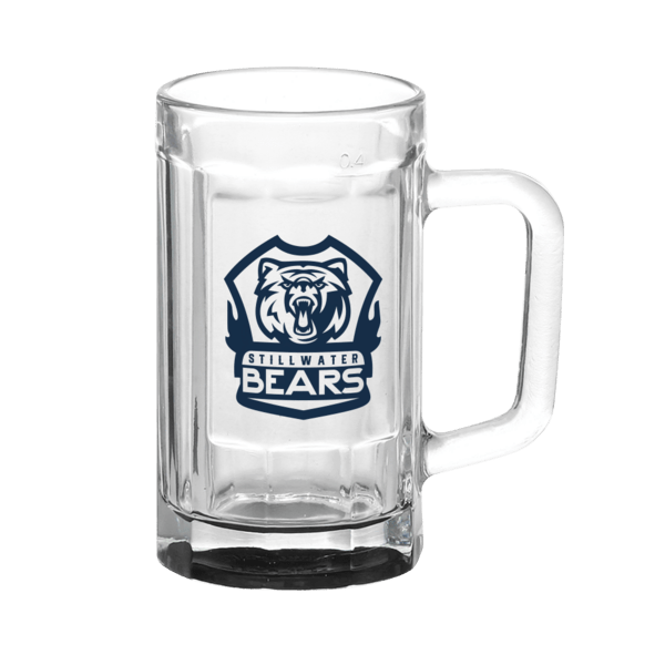 Chug 15 oz. Sports Fan Glass Beer Mug 22