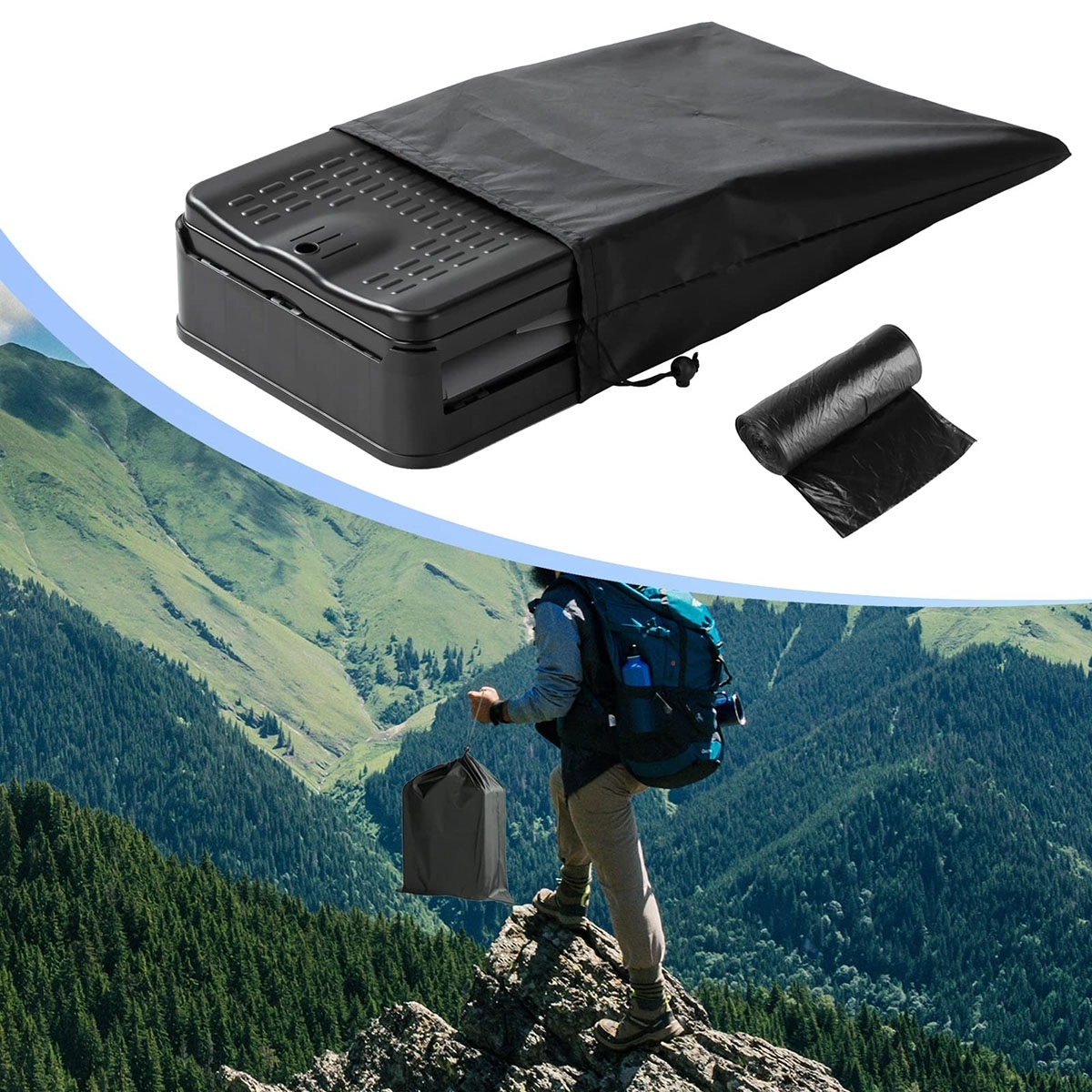 Portable Toilet for Camping 9pcs 5