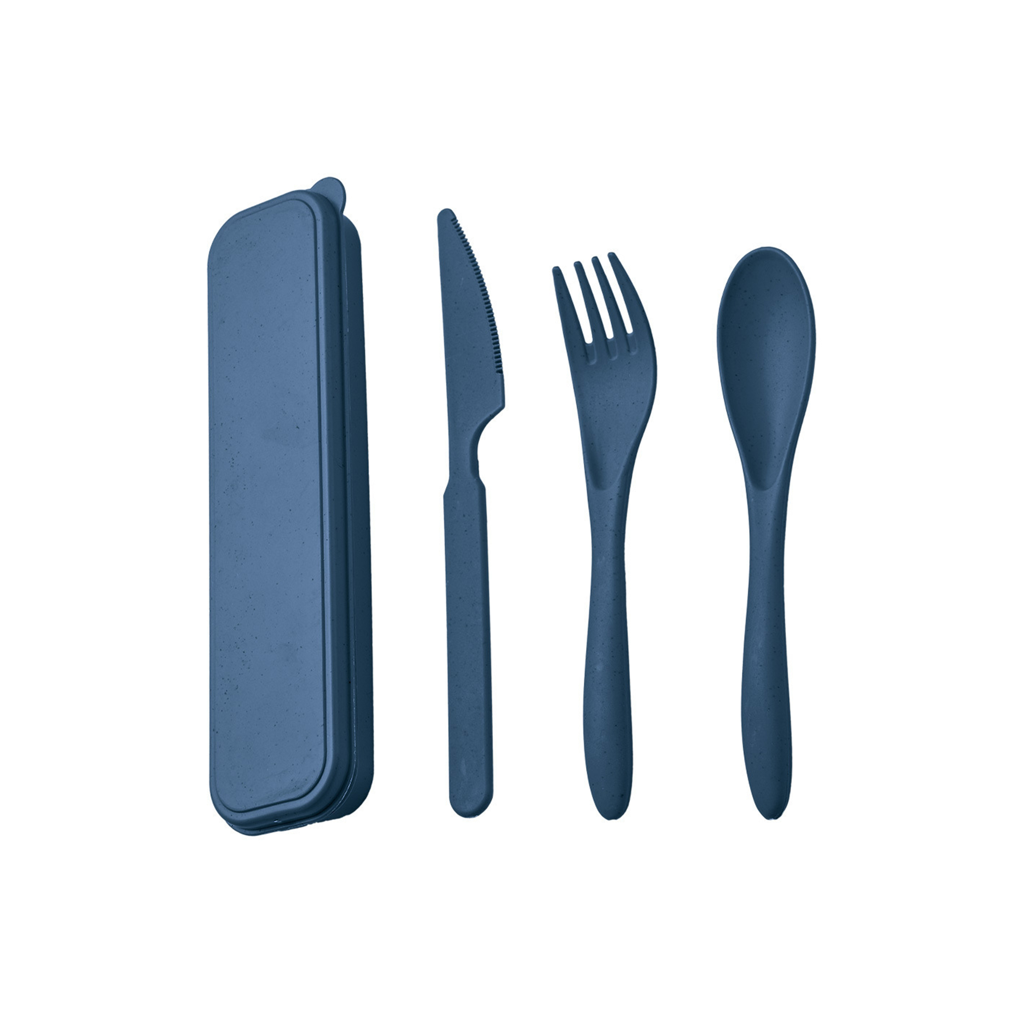 Wheat Straw Cutlery Travel Set With Carry Case 7