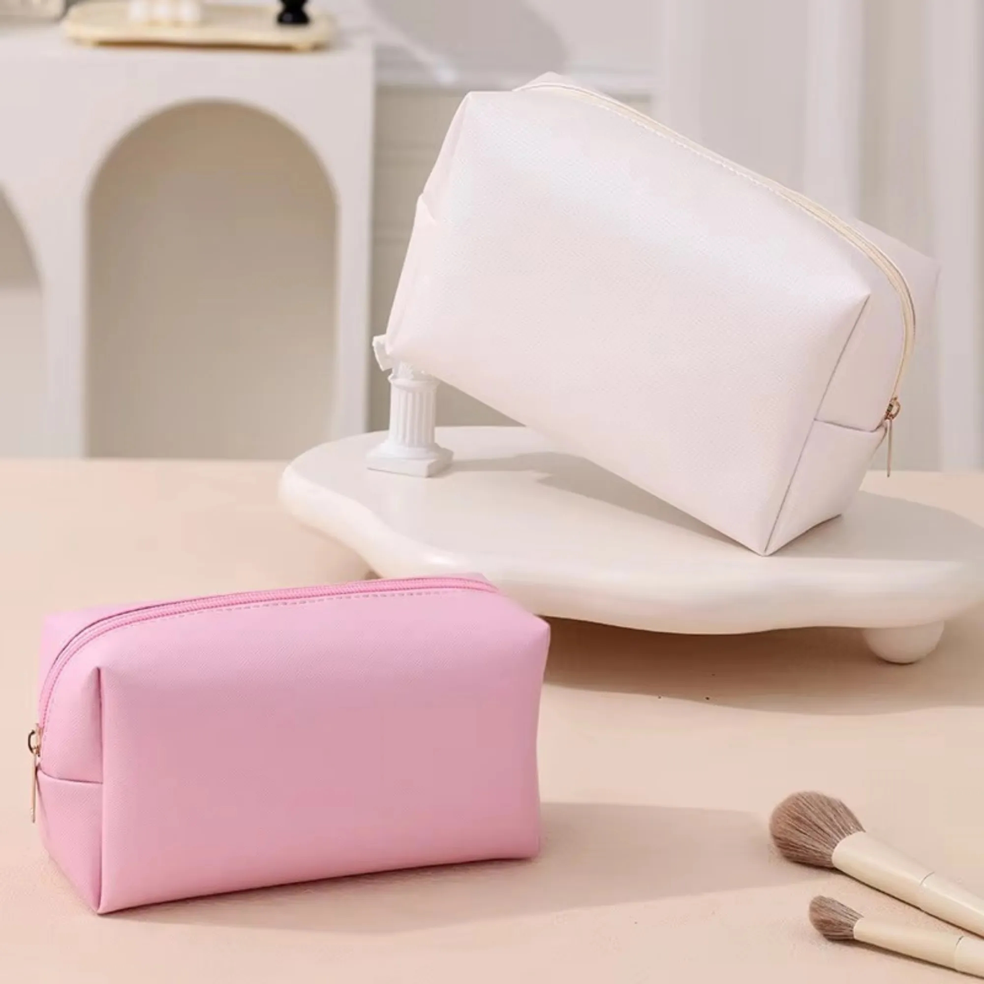 PU Leather Cosmetic BagStorage Pouch 4