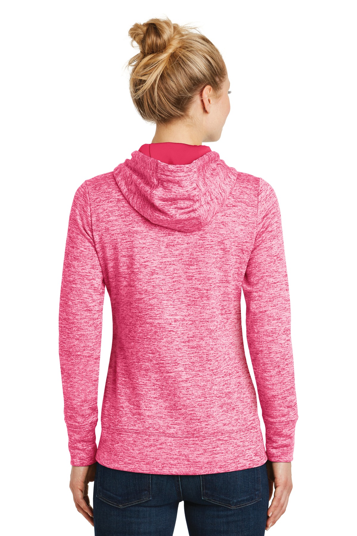 Sport-Tek Women's PosiCharge Electric Heather Fleece Hooded Pullover. LST225, custom hoodie or sweatshirt with logo imprint 23