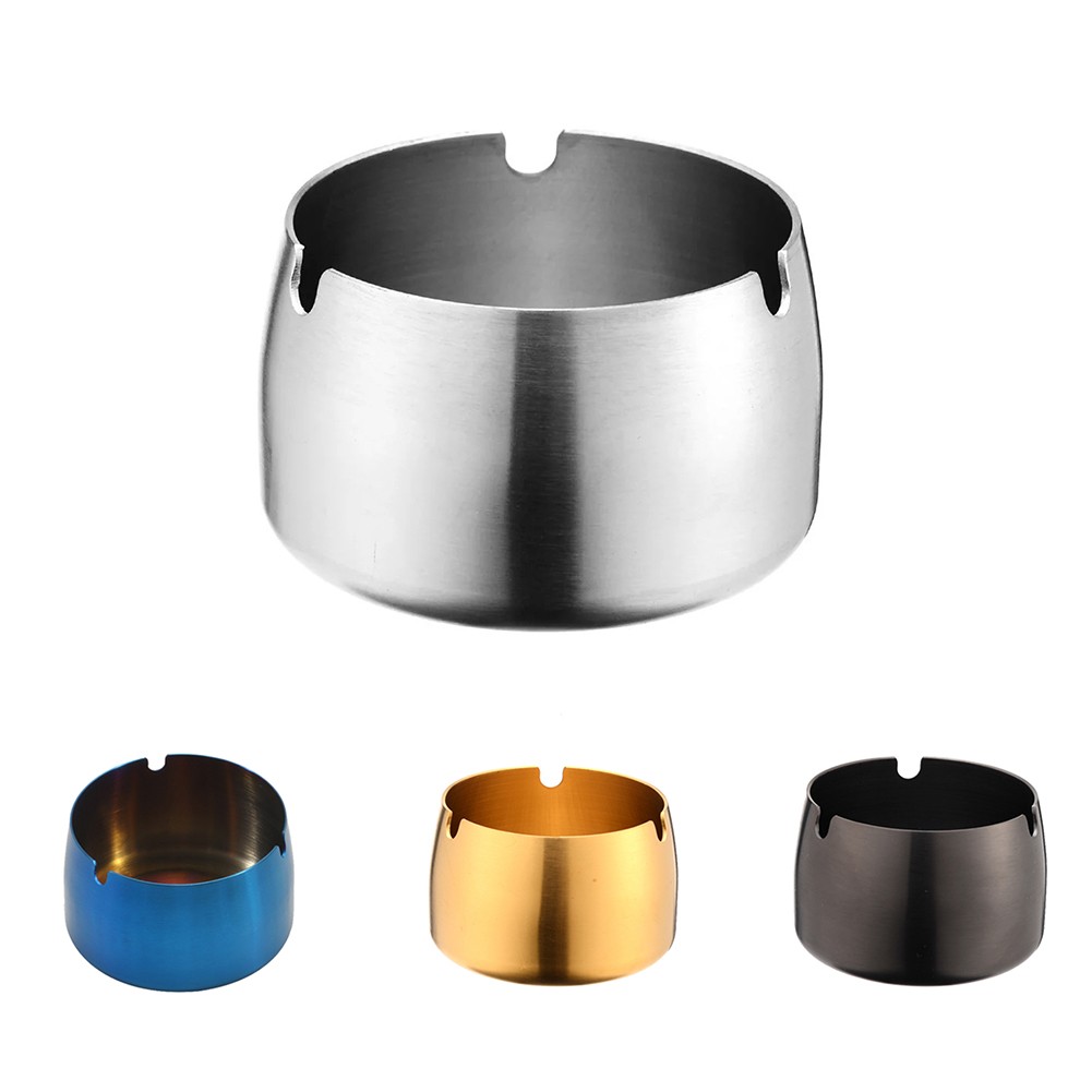 Cigar Ashtray Cigarette Tobacco Stainless Steel Ash Tray 1