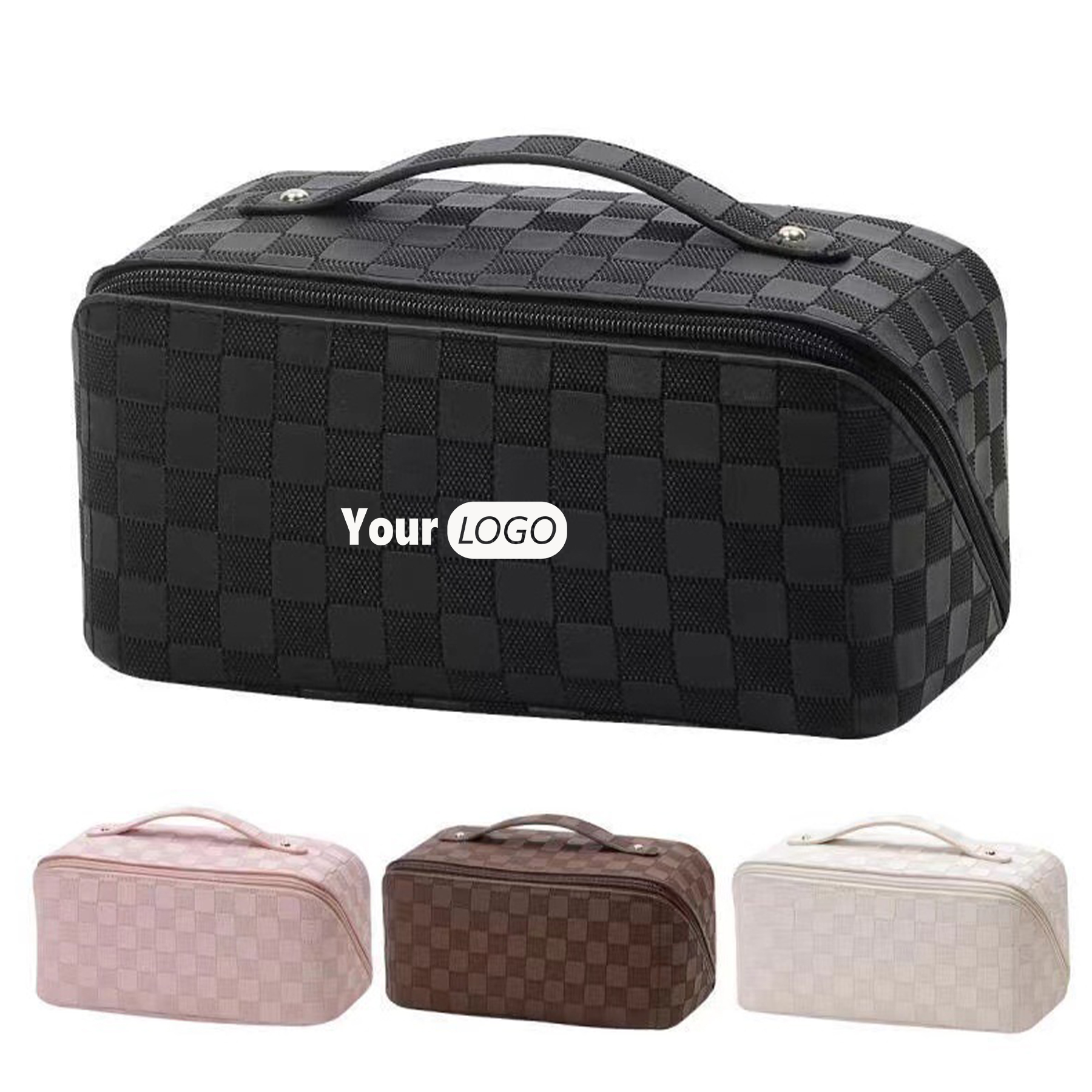 Pu Leather Large Capacity Travel Cosmetic Bag For Women 6