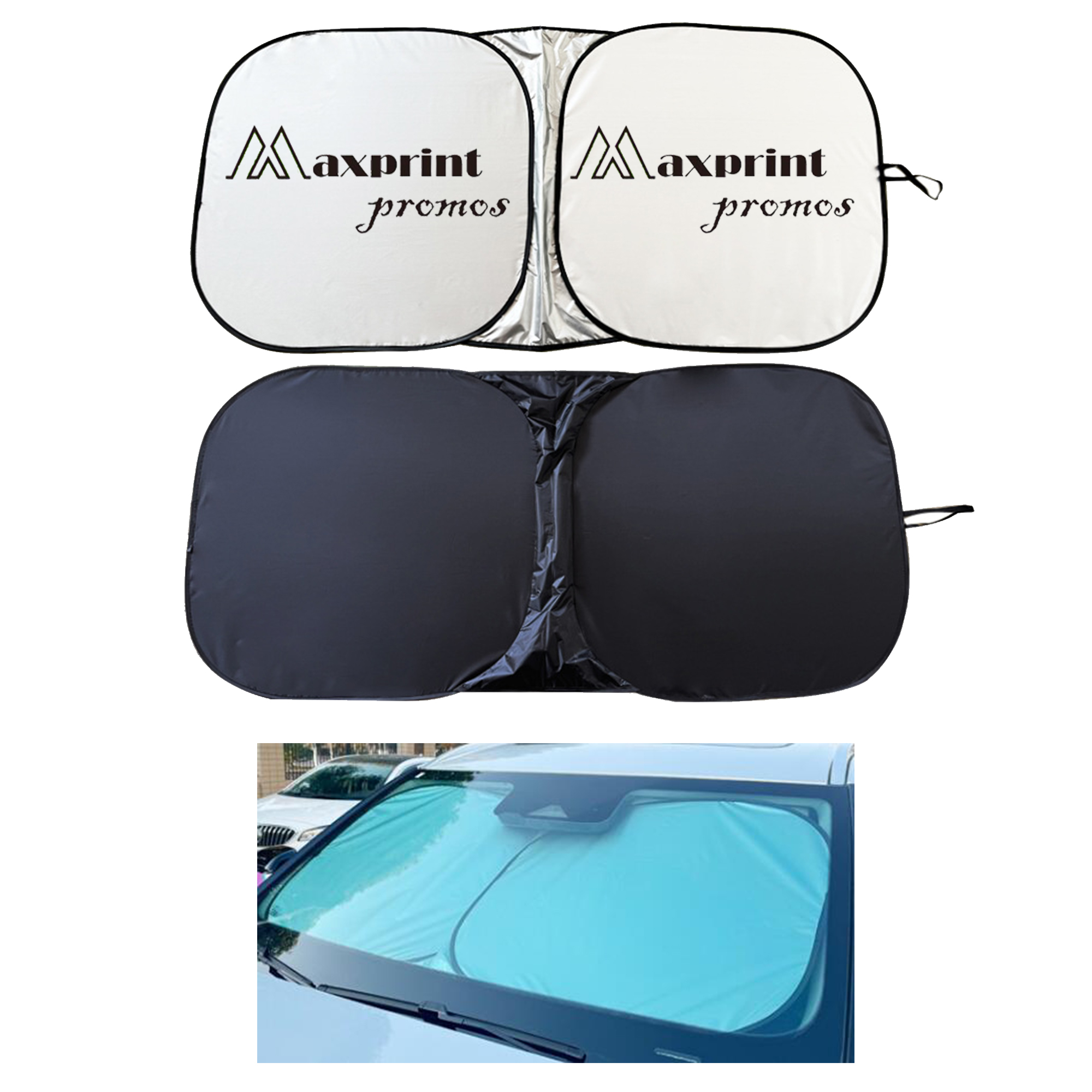 Foldable Advertising Car Sunshade 2
