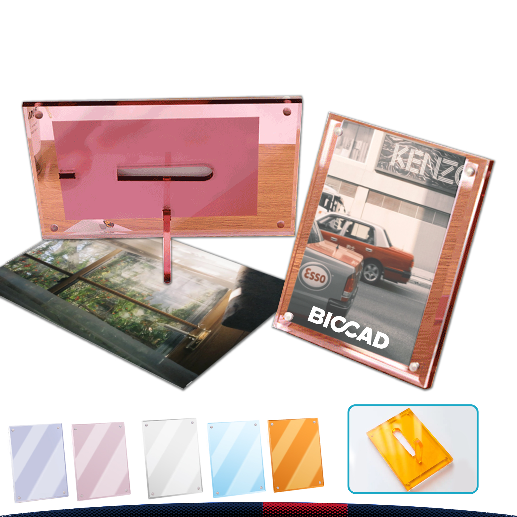 6 Inch Transparent Magnetic Photo Frame 3