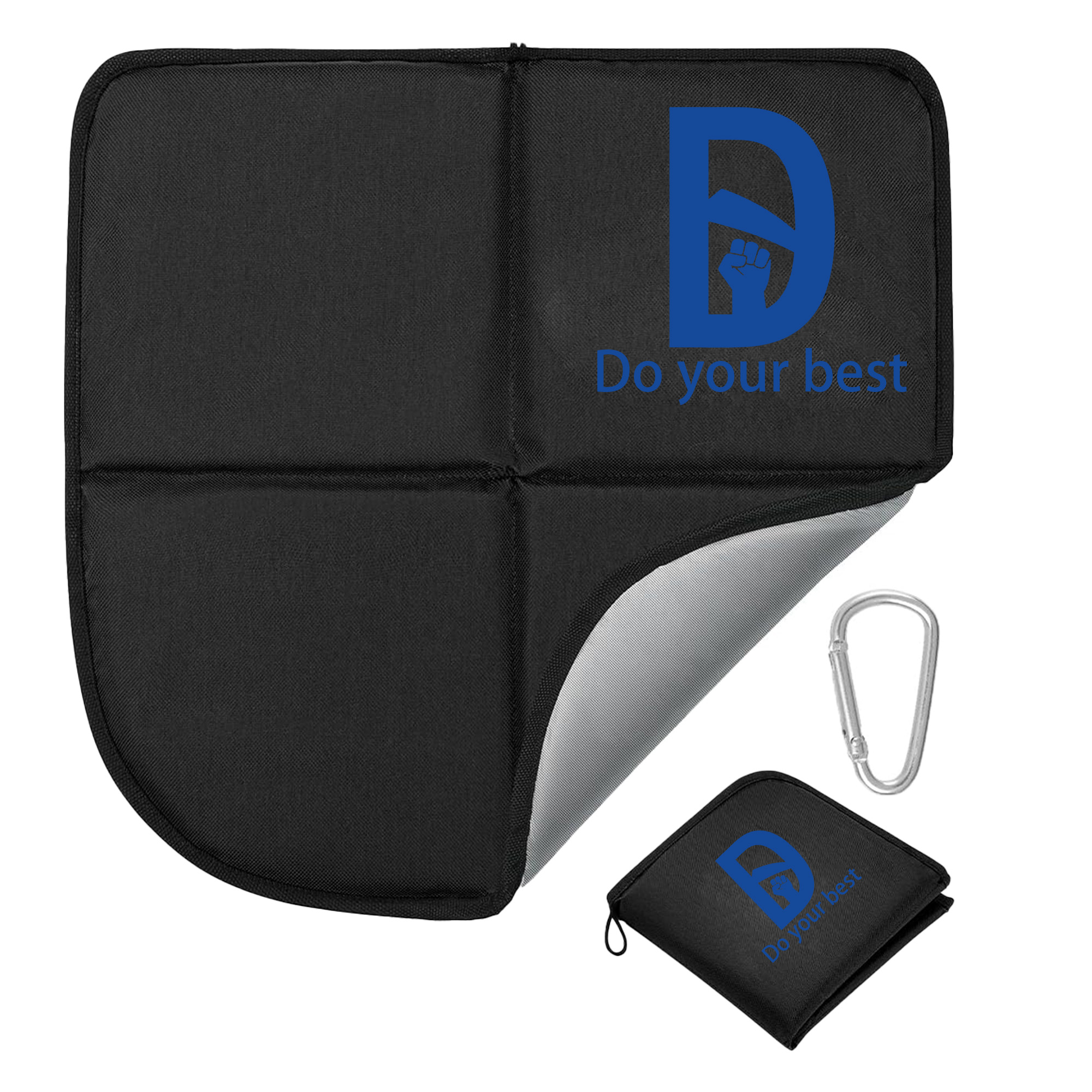 Backpacking Beach Sit Pad with Climbing Carabiner 2