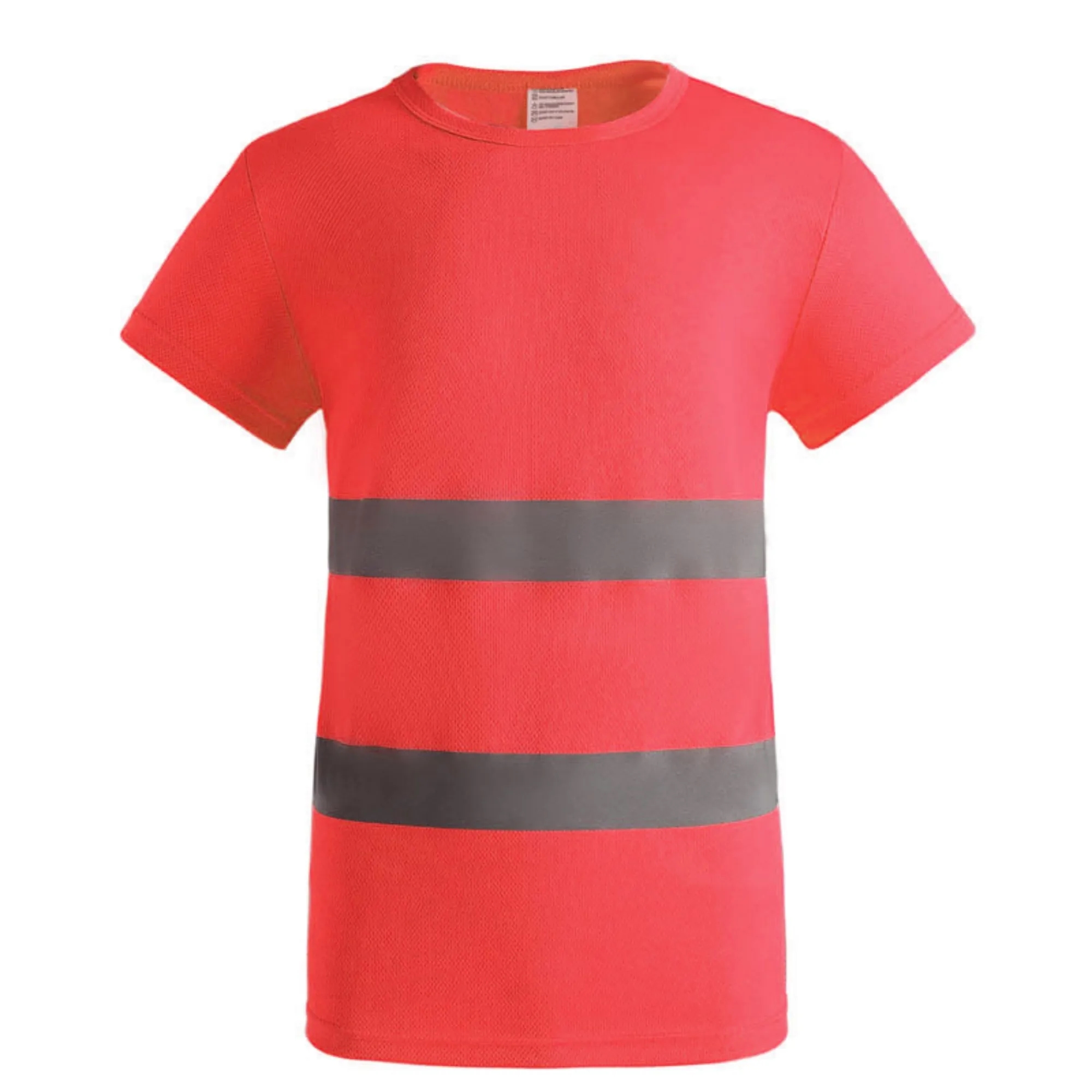 Double Stripe Reflective Crew Neck Short Sleeve 11