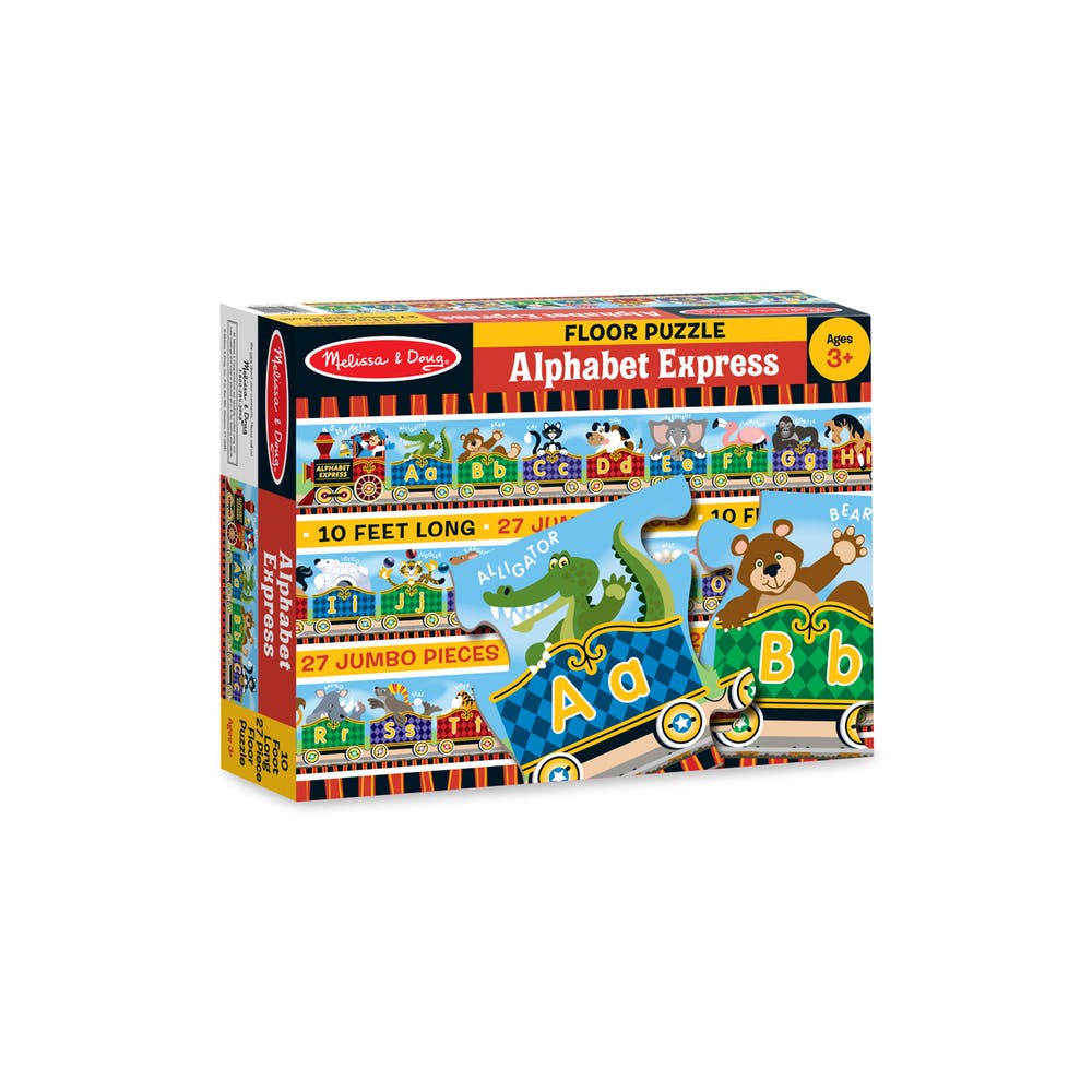 Melissa & Doug Floor Puzzles - Alphabet Express 27 Pieces