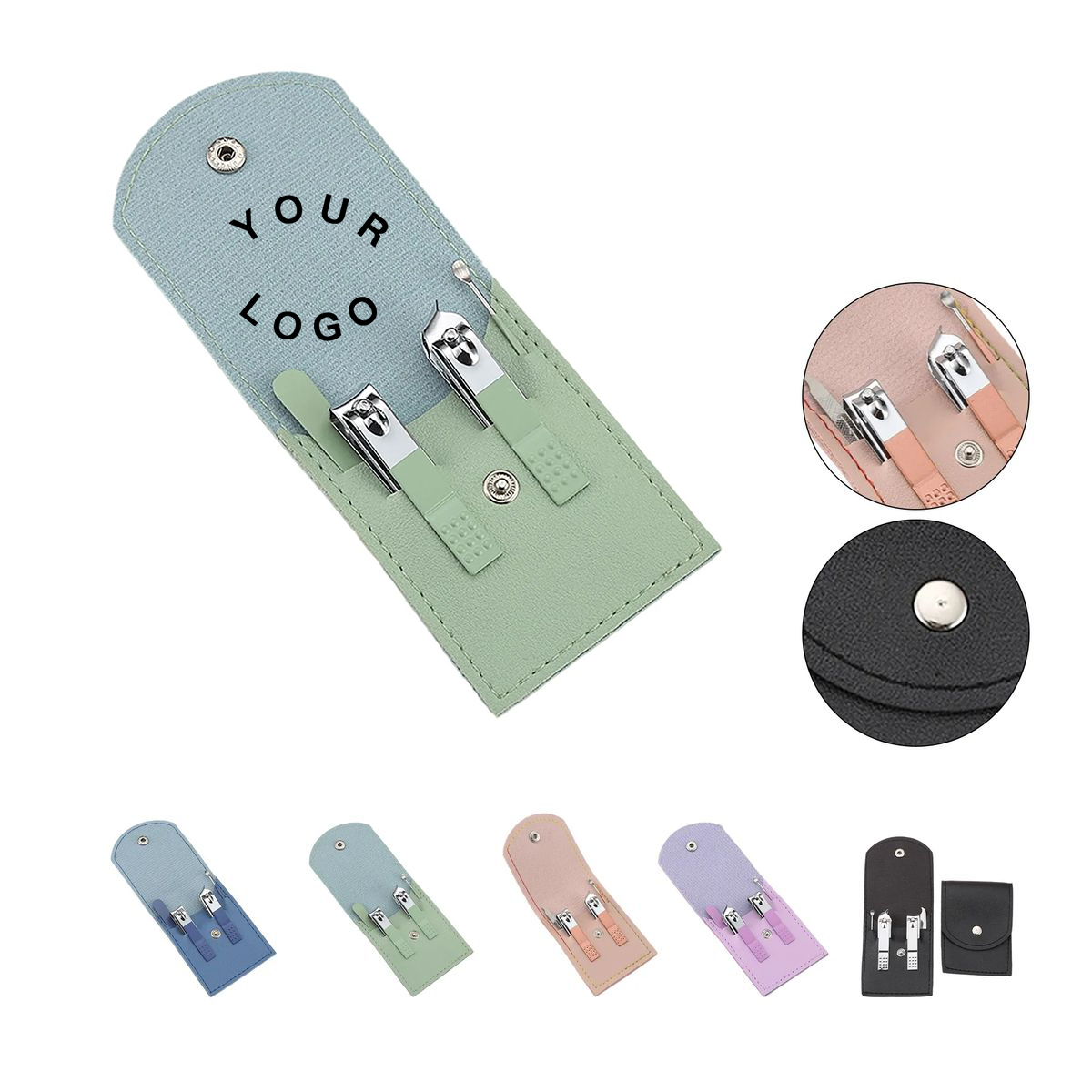 Stainless Steel Nail Clipper Set Folding 2
