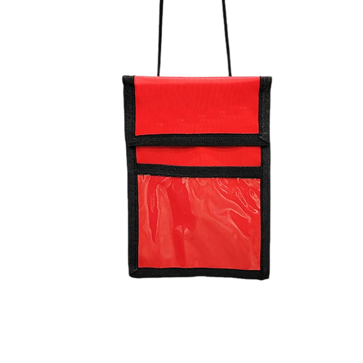 Zippered Neck Wallet with Clear Display Pocket 1