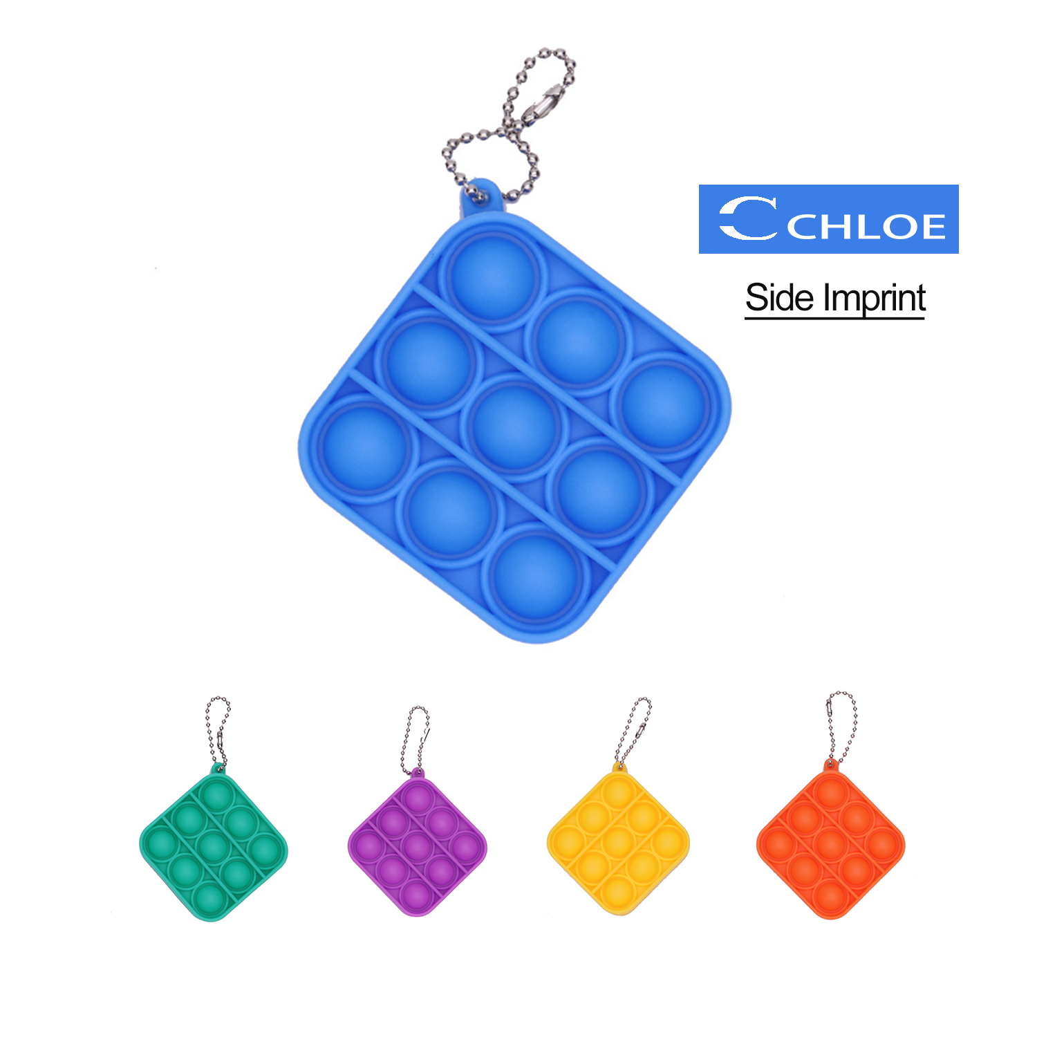 Push Bubble Fidget Sensory Toy With Buckle 2