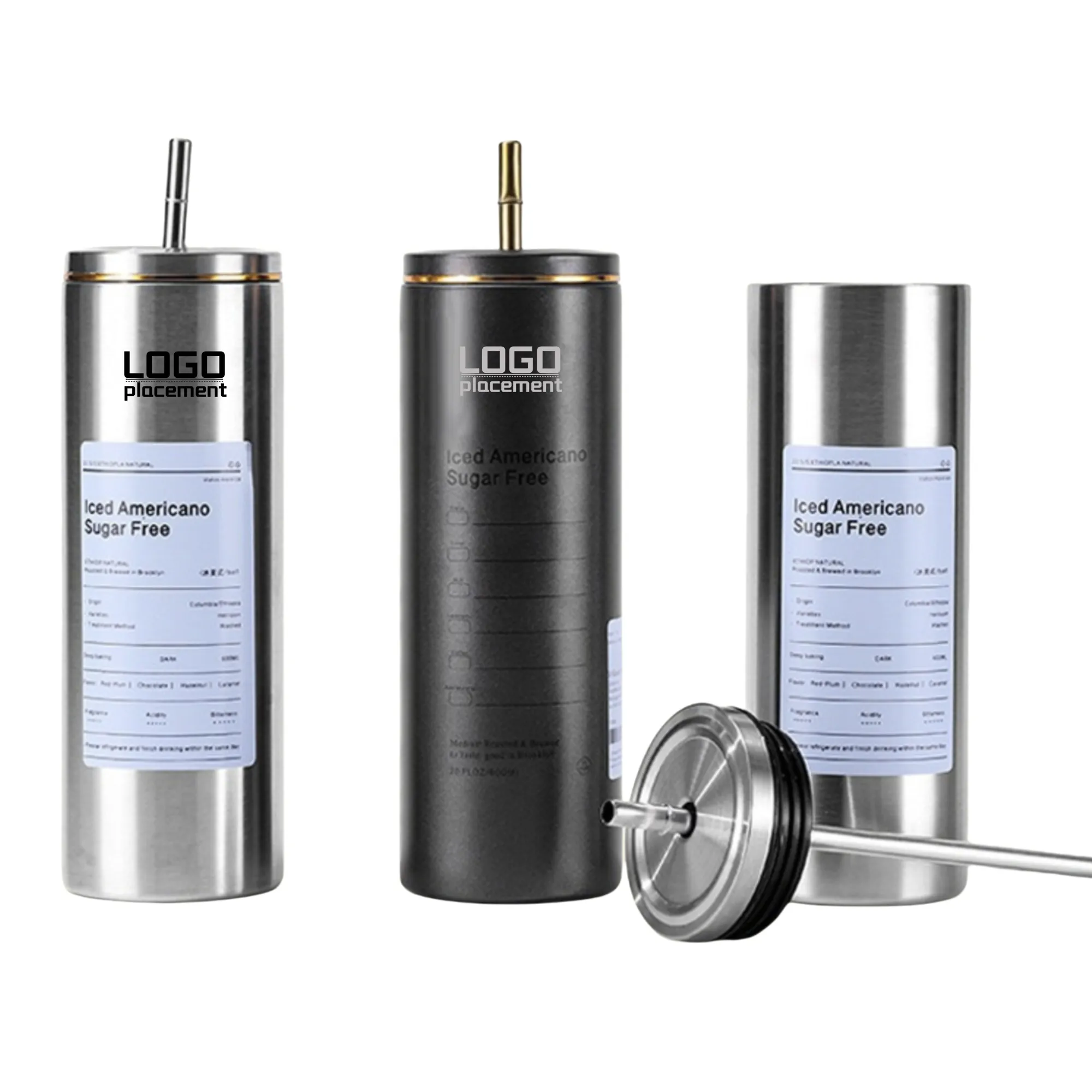 Metal Coffee Flasks Reusable Straws Corporate Gifts