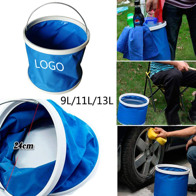 600D Oxford Portable Folding Water Bucket Cleaning Pail 2