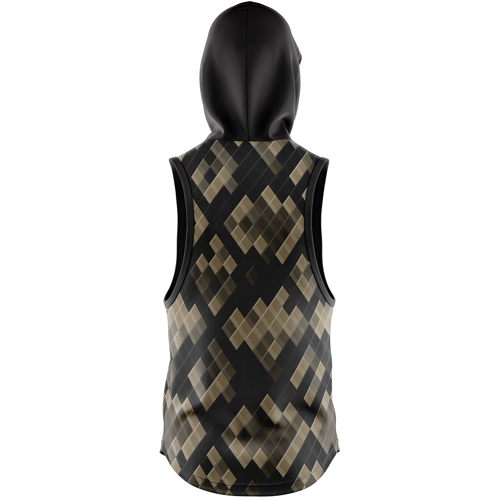 Unisex & Kids' Sublimation Sleeveless Hooded T-Shirt - 3