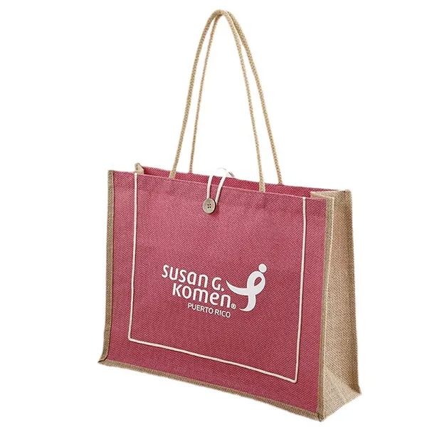 Bliss Jute Tote Bag -18x14x5.5 4