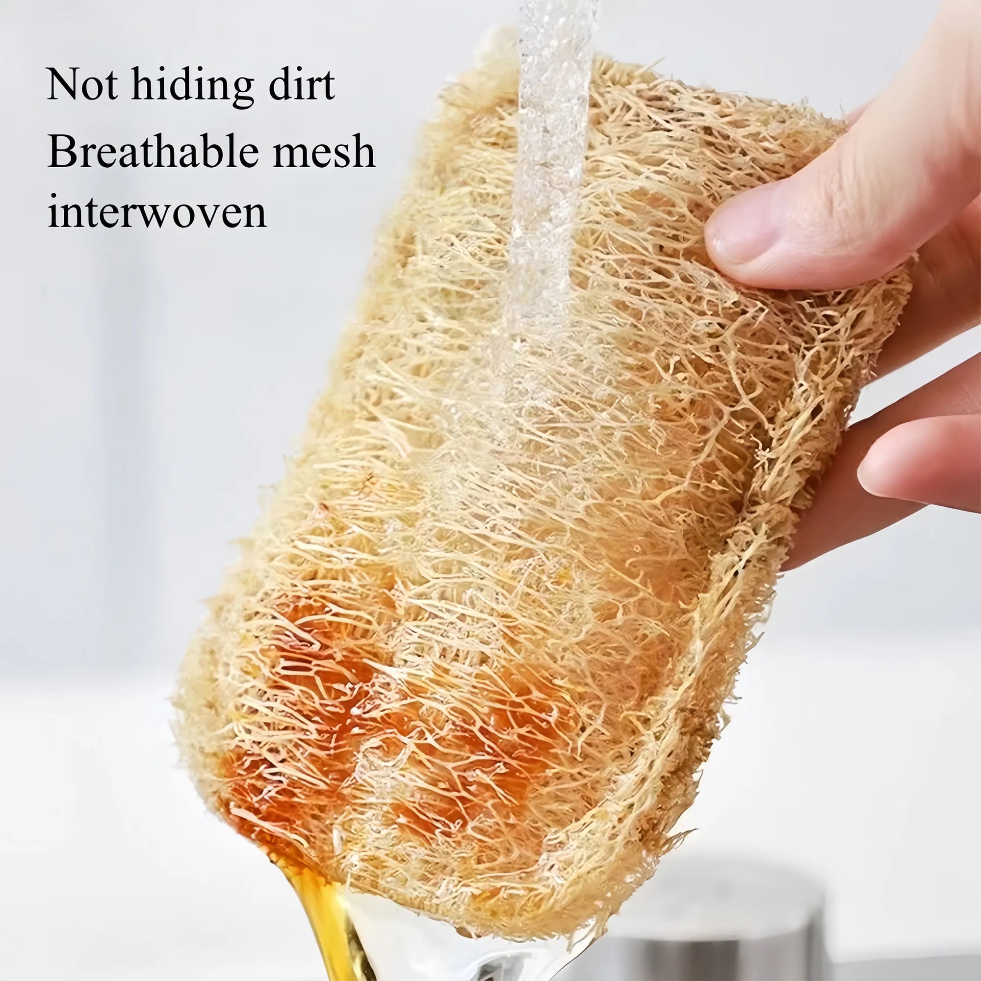 Natural Loofah Scrubber Eco Friendly Kitchen Sponge 10