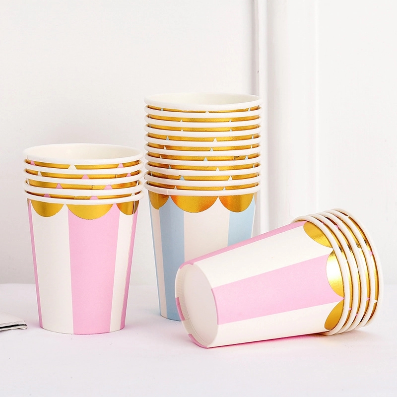 9oz Disposable Party Picnic Beverage Ice Cream Paper Cup 4