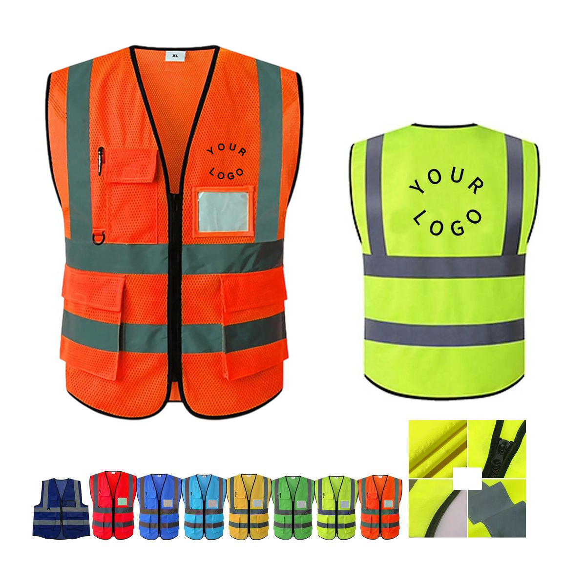 27 Inch Reflective Safety Vest for Outdoor Workers 10