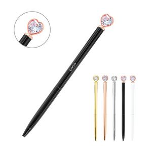Heart Shaped Diamond Metal Pen 8