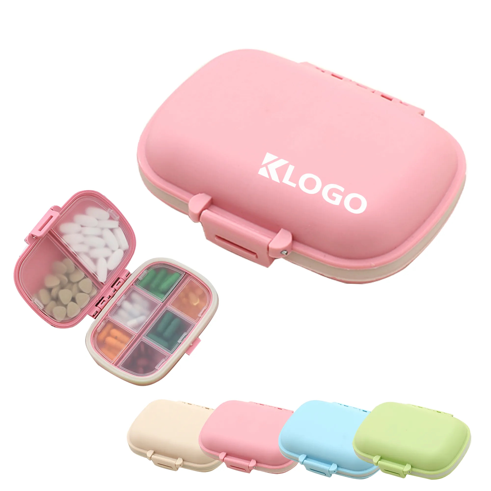 8 Compartments Portable Pill Organizer 5