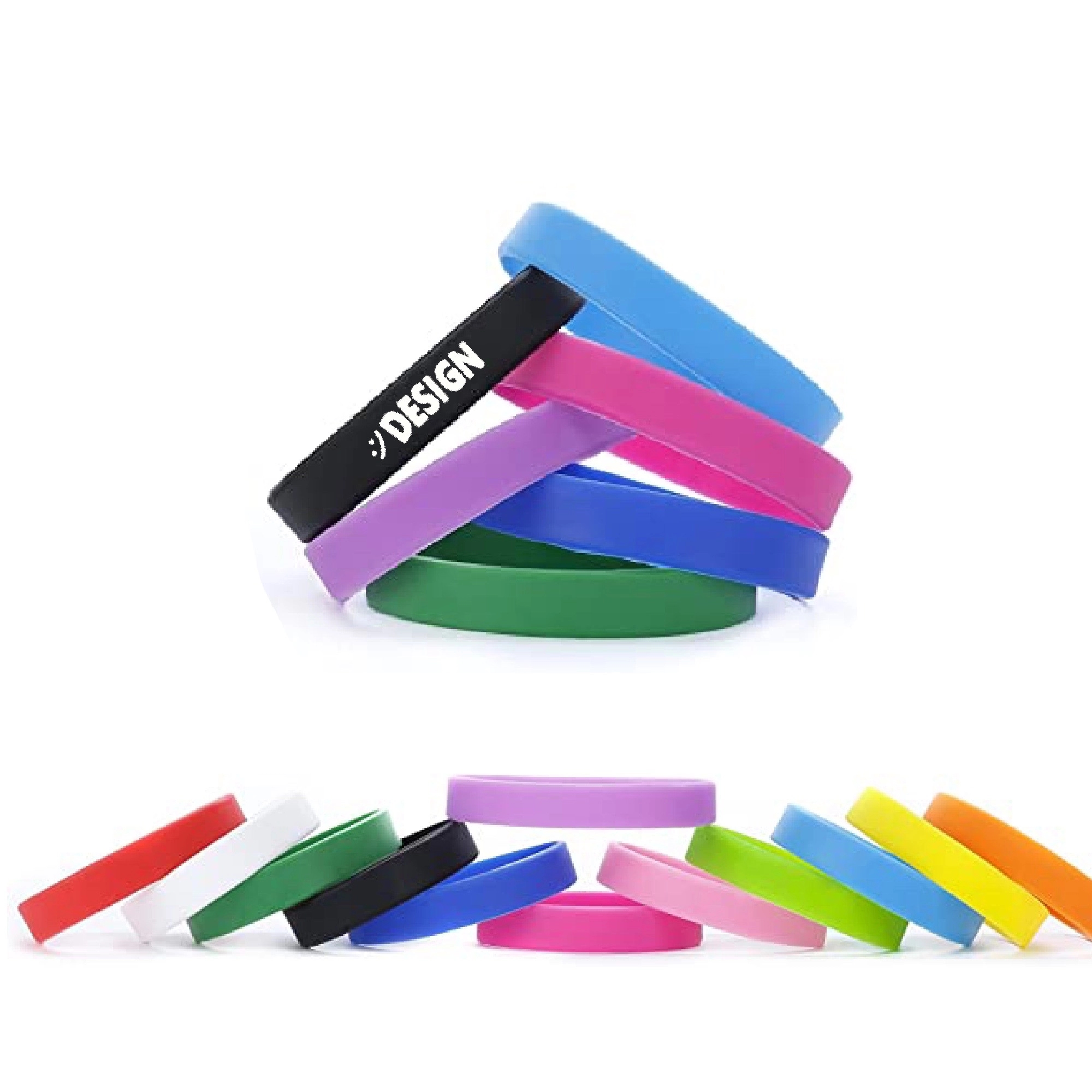 Silicone Sports Bracelet MOQ 50PCS 2