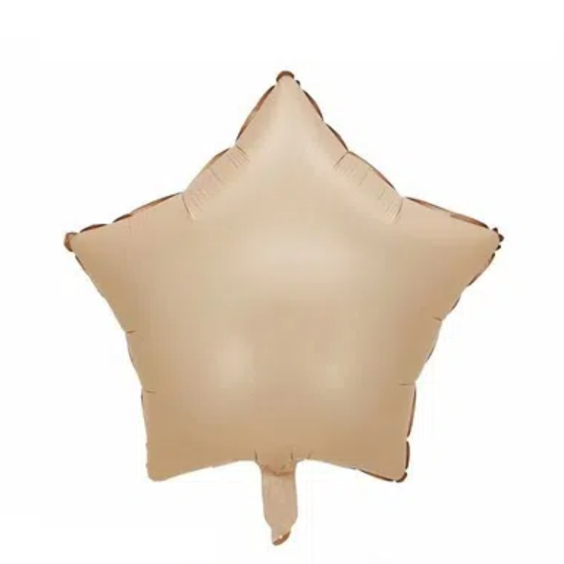 18 inch Cream caramel colour five-pointed star aluminum film 2
