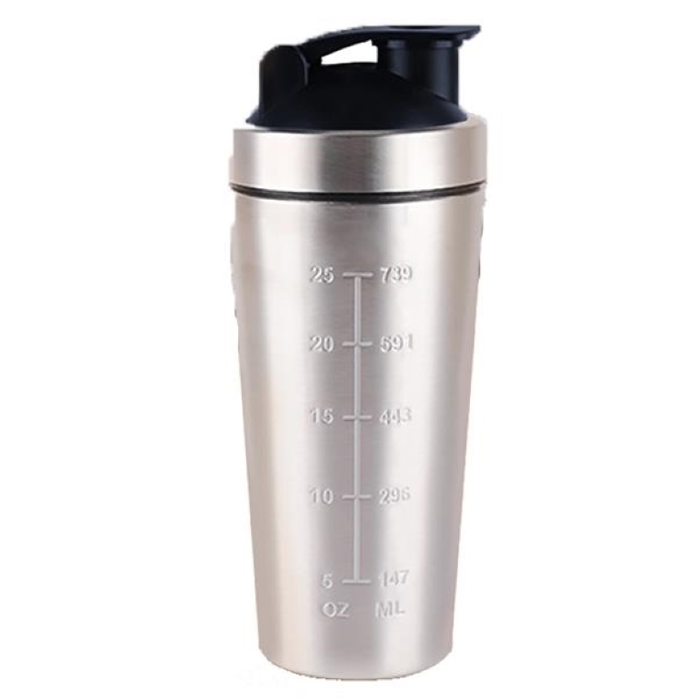 Classic Insulated Stainless Steel Shaker Bottle for Protein, custom water bottle with logo imprint 5