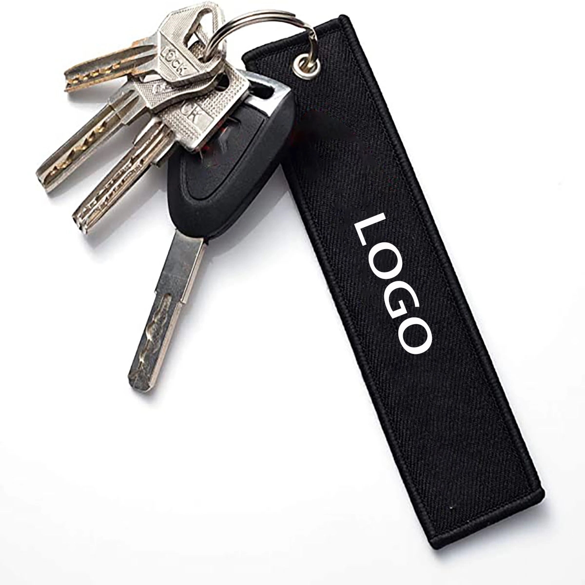 Custom Embroidery Keychain Key Ring 2
