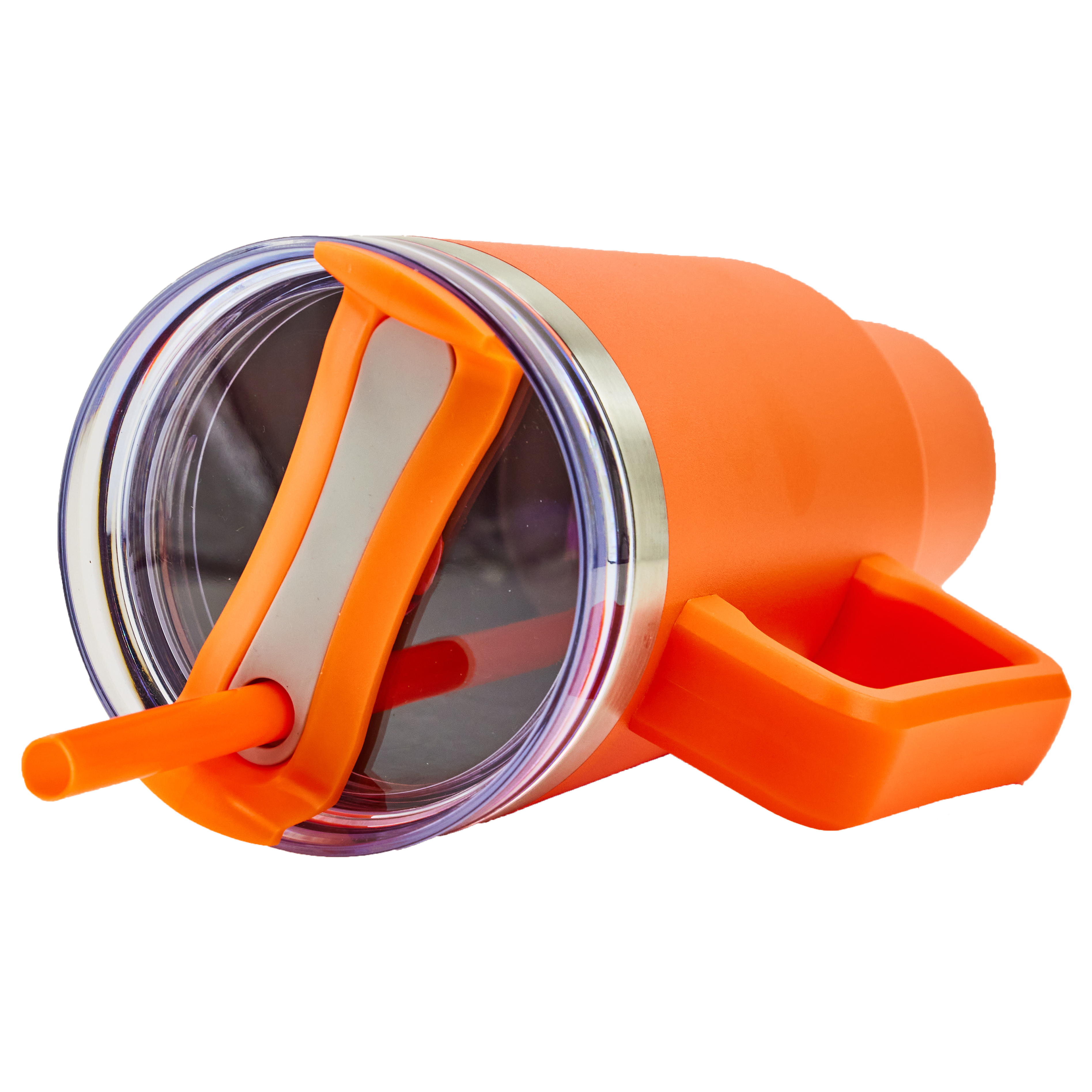 Oceanside 40oz Double Wall Stainless Steel Vacuum Insulated Tumbler with Handle and Straw 54