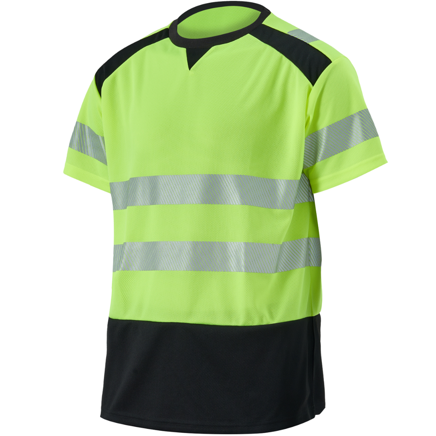 3.8 Oz. Polyester Class 3 Color Block Safety T-Shirt With Segmented Tape 4