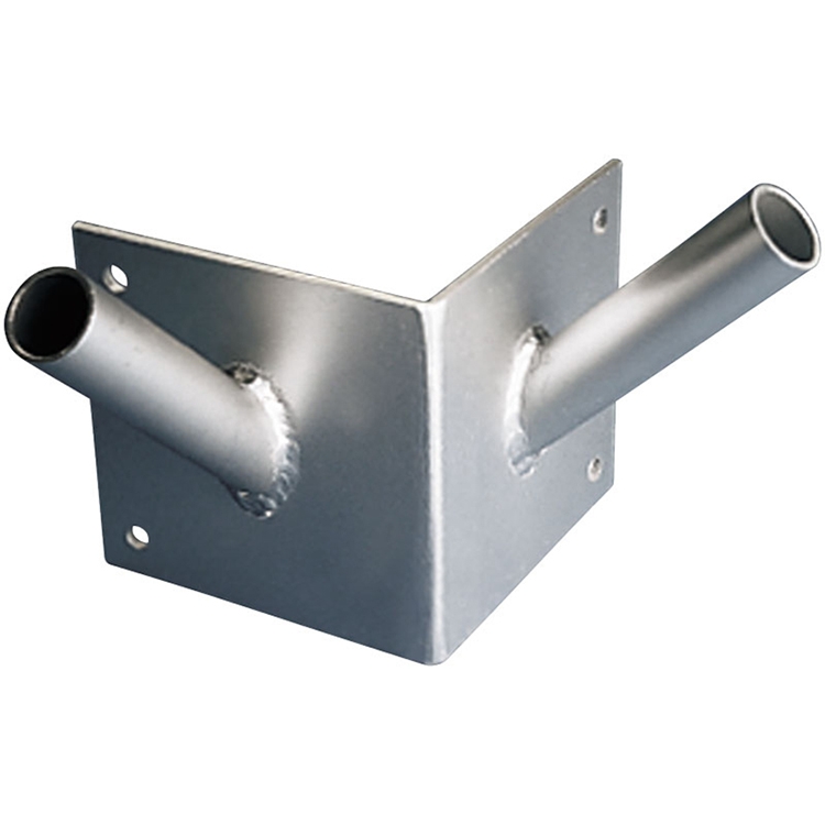 10' Double Corner Set Wall Mounted Flagpole with Bracket 1
