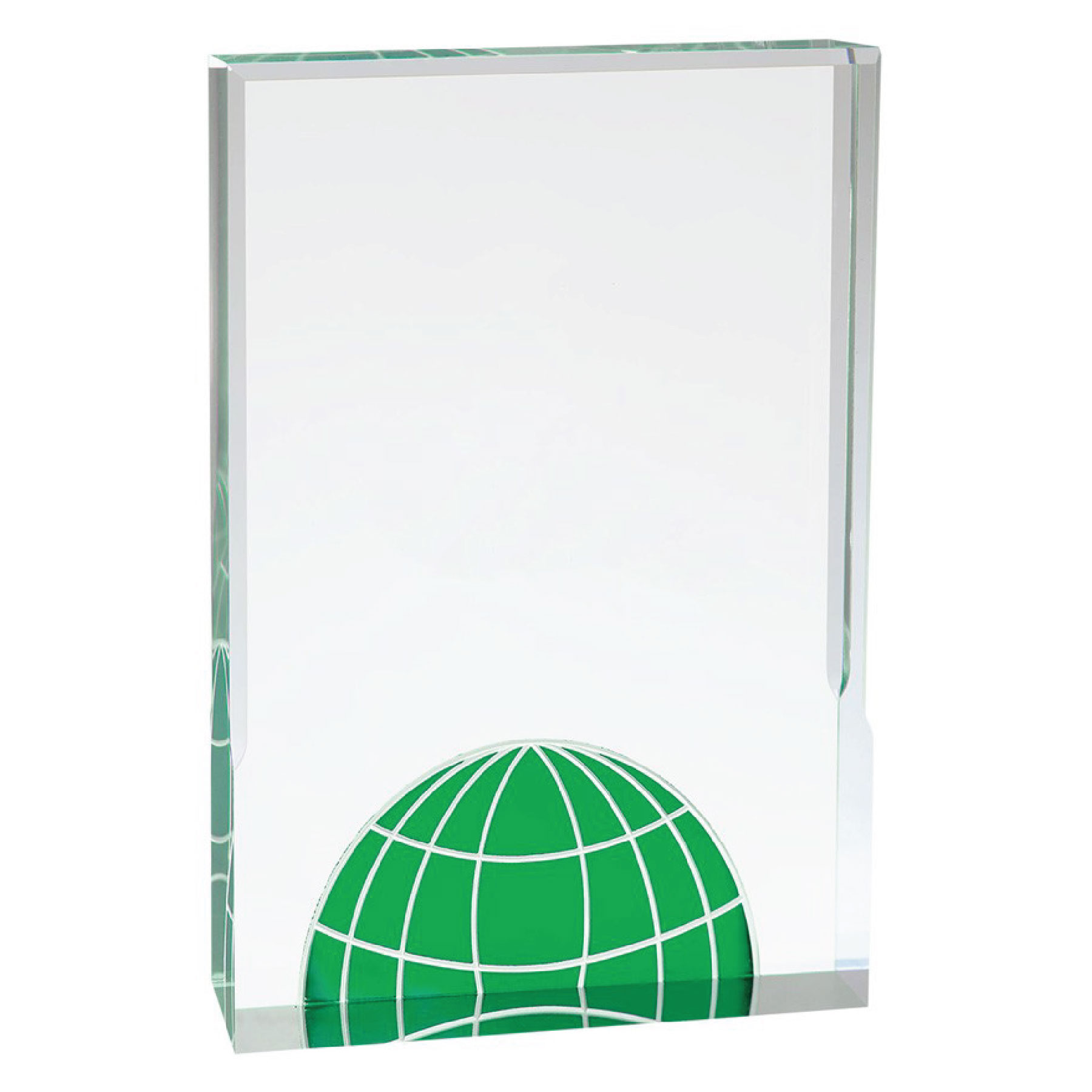 6" x 8" Green Globe Acrylic 4