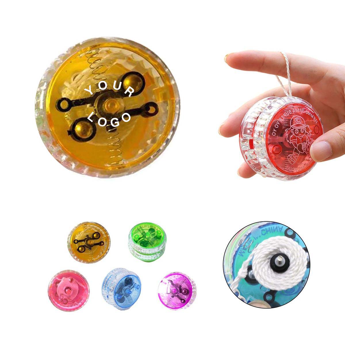 Plastic Yo-Yo with Built In Spinning LEDs 1