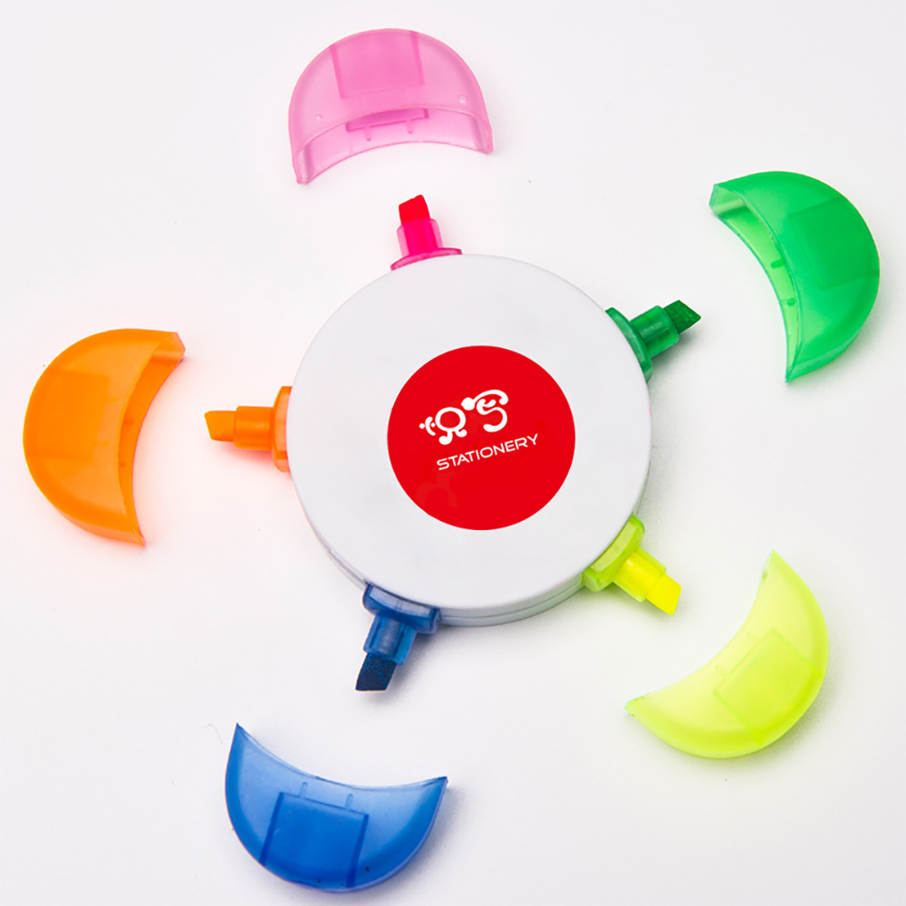 Flower shape 5 color Highlighter Marker 1