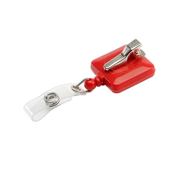 Plastic Retractable Square Badge Reel 2