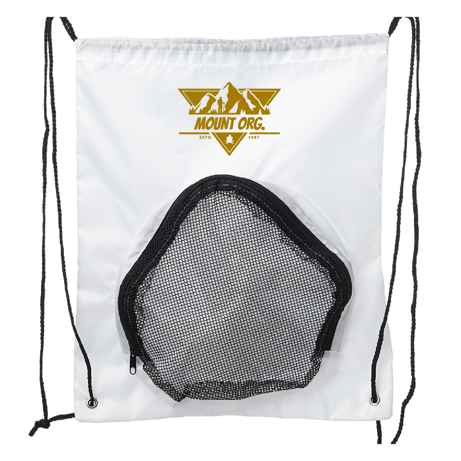Ball Carrier Drawstring Backpack (1 Color Imprint) 6