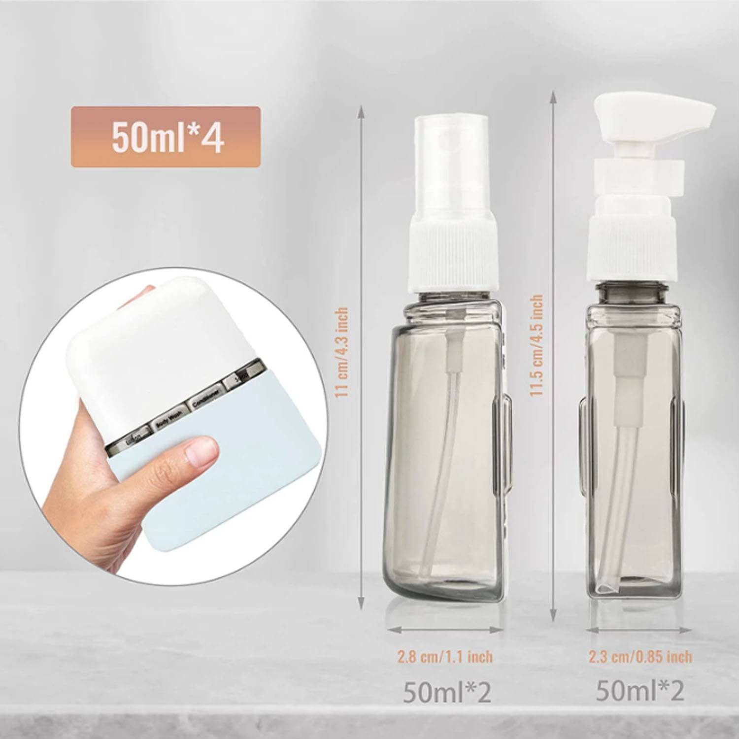 4 in 1 Travel sized Refill Bottle 5