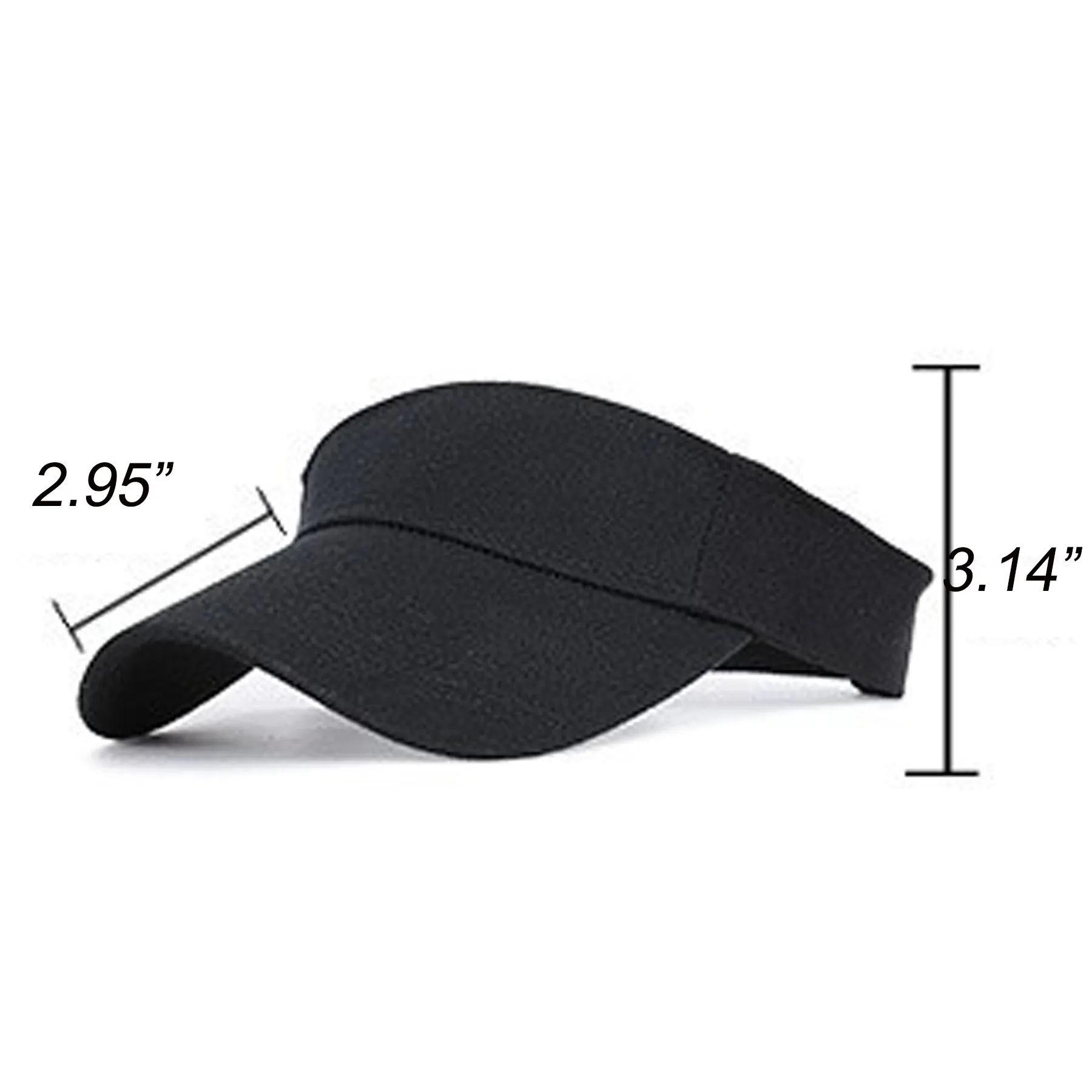 Sun Visor Women Large Brim UV Protection Empty Top Hats Caps 9