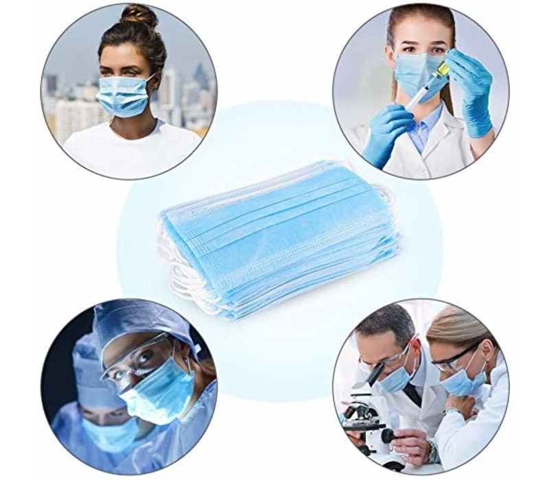 3-ply Disposable Face Mask, 50s 2