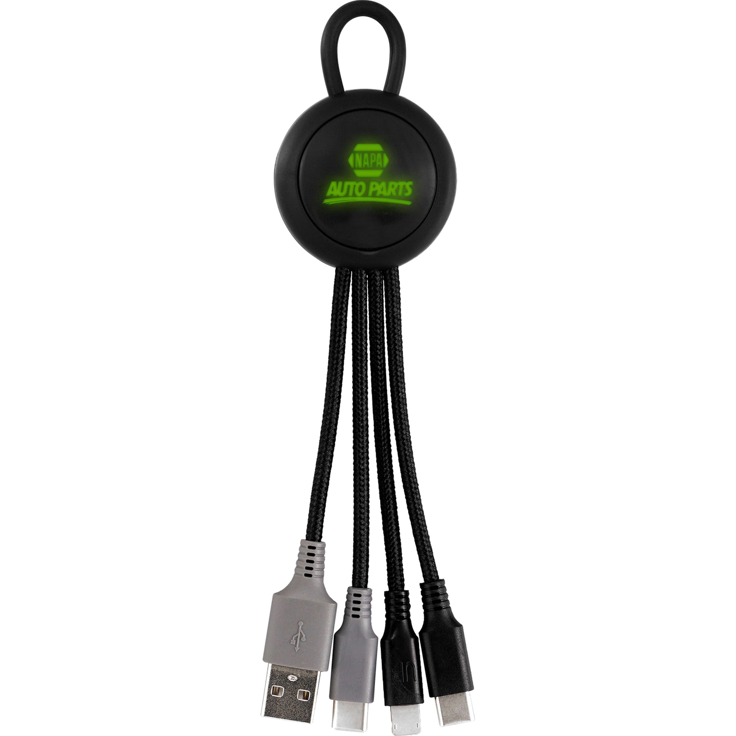 Color Light Up Loop 3-in-1 Duo Charging Cable 7