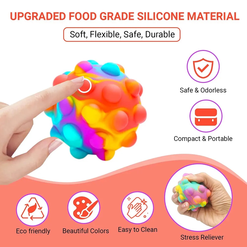 Push Pop Stress Reliever Ball Fidget Toy 1