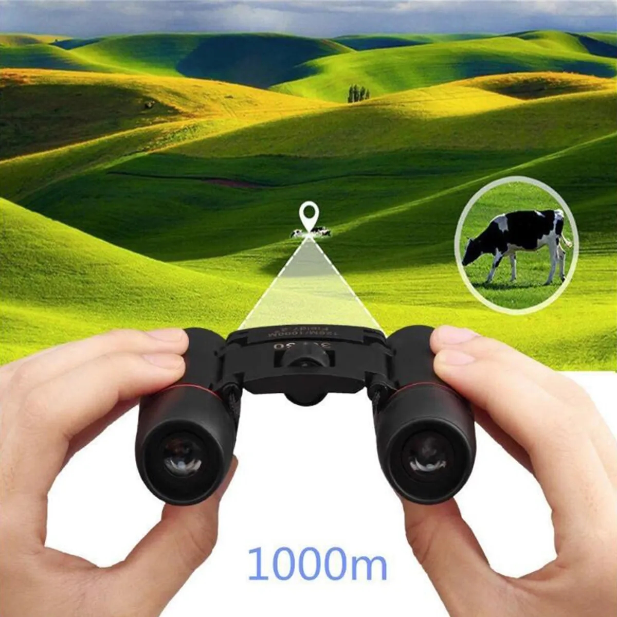Outdoor Low-Light Night Vision Red Film 30x60 Binoculars 6