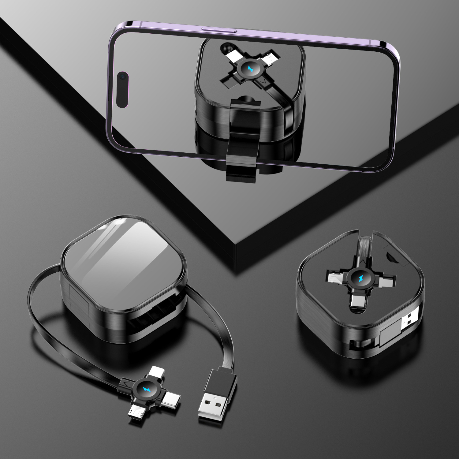 3 in 1 Retractable Charging Cable 3