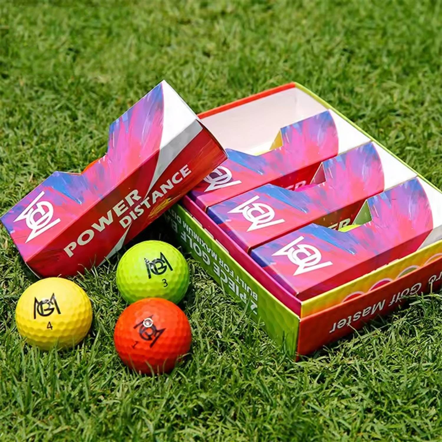 12 Pack Colored Class Golf Balls 5