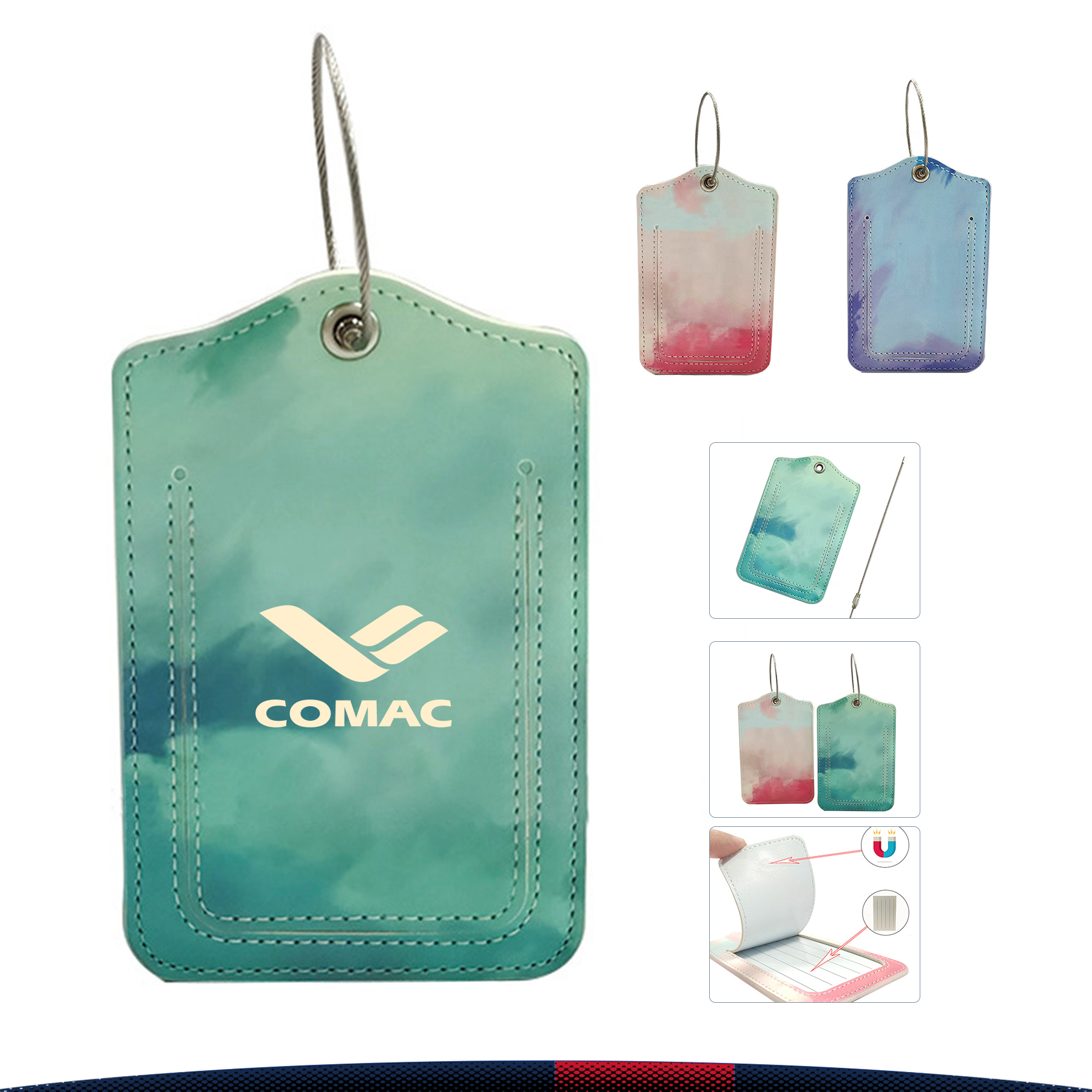 PU Magnetic Luggage Tag 2