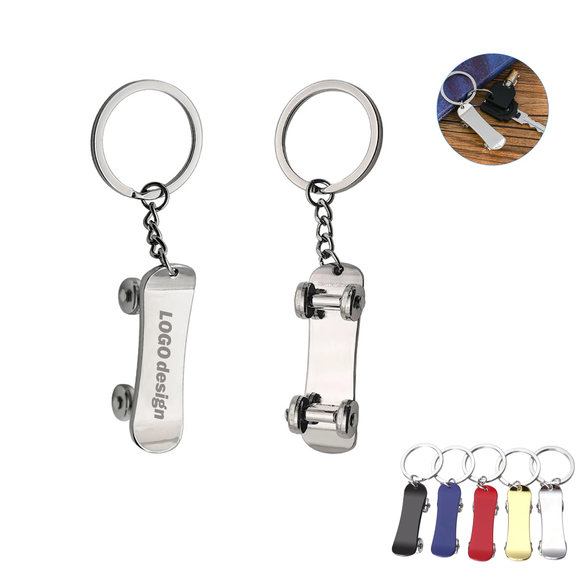 Skateboard Keychain MOQ 100PCS 2