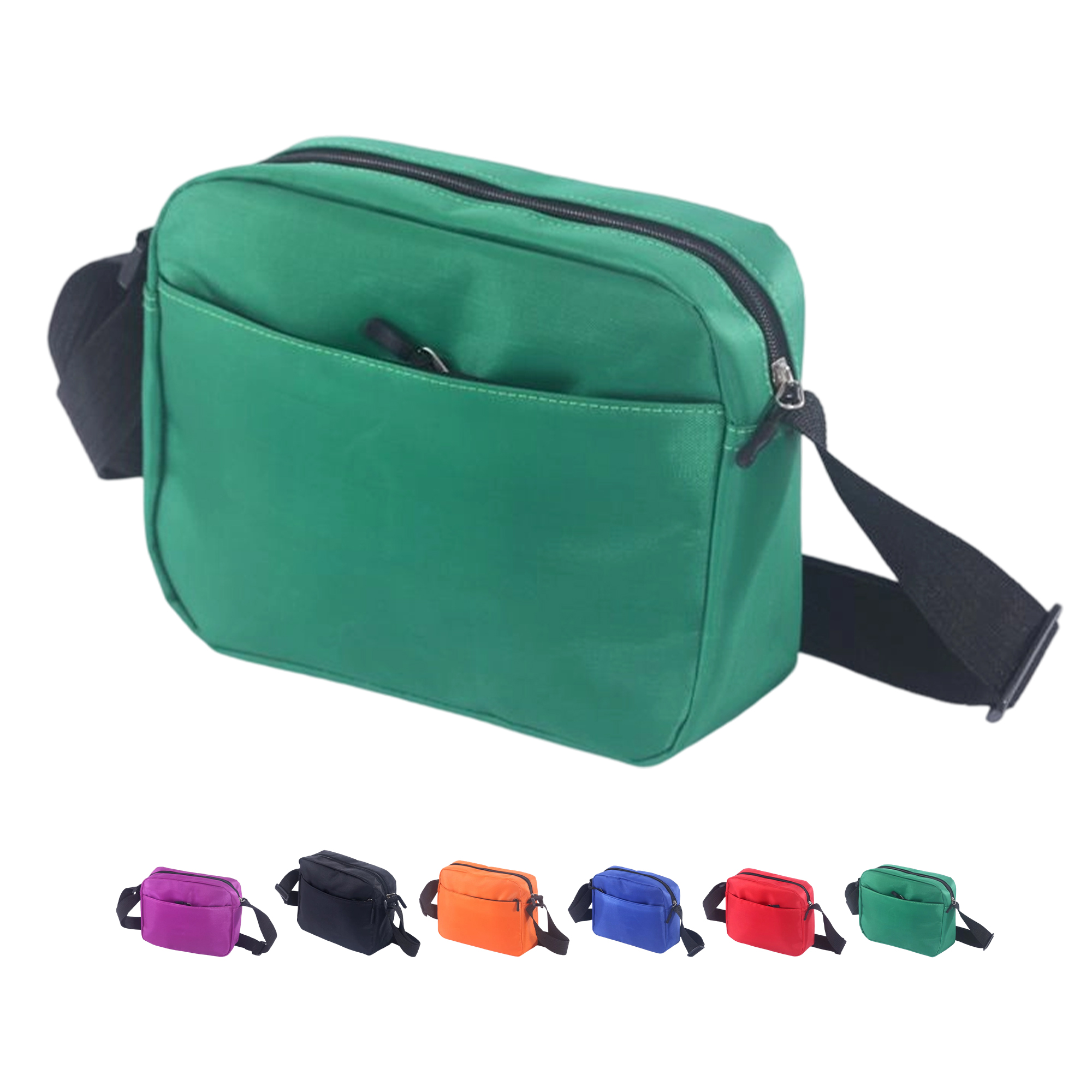 Waterproof Nylon Crossbody Fanny Pack 9.84" x 3.94" x 7.87" 2