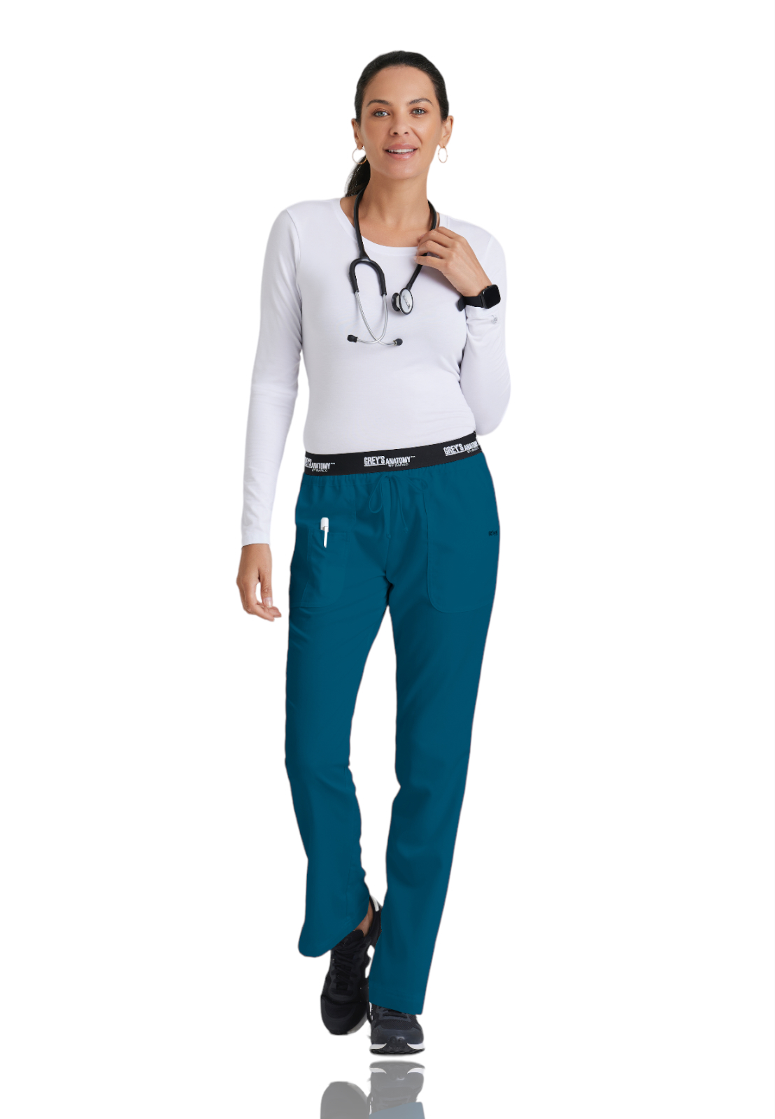 Grey's Anatomy Classic - Women's Three-Pocket Flared Leg Aubrey Scrub Pant 11